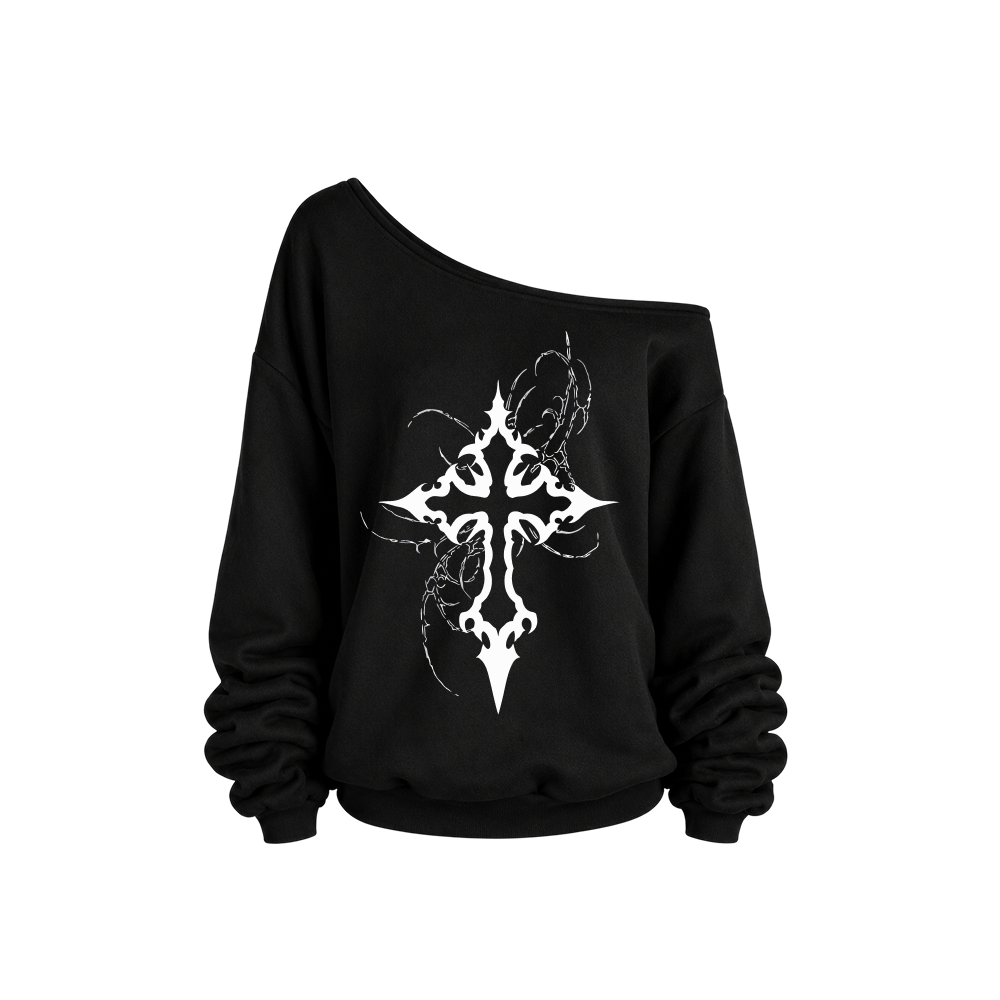 Voyd Holy Ruin off-shoulder Black Top