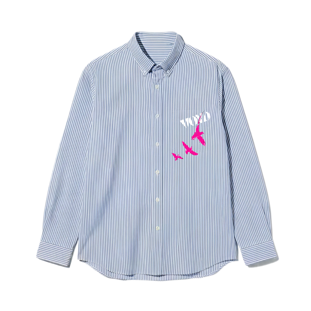 Voyd Hope In Motion Blue Stripe Shirt