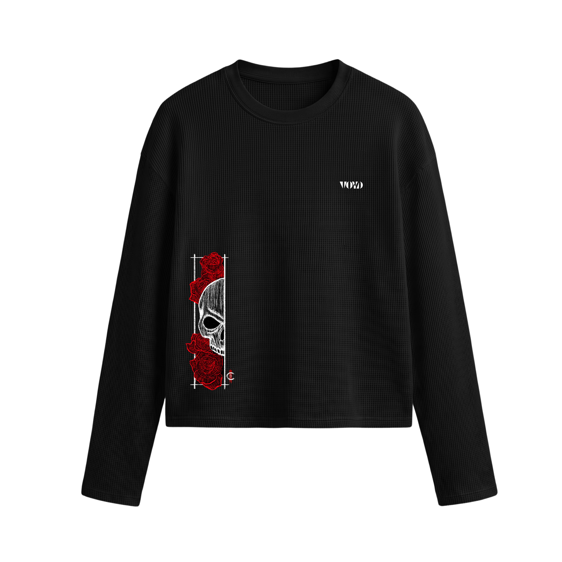 Voyd Hustle Hard Oversized Waffle T-shirt Black