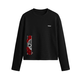Voyd Hustle Hard Oversized Waffle T-shirt Black