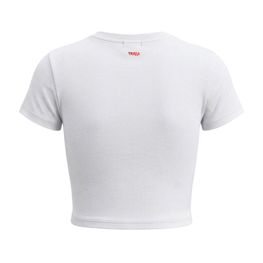 Voyd Kiss me once Baby Tee White