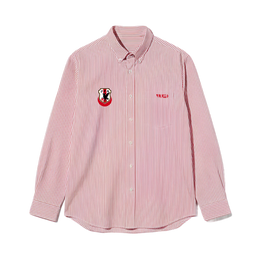 Voyd Land of the Rising Sun Pink Stripe Shirt