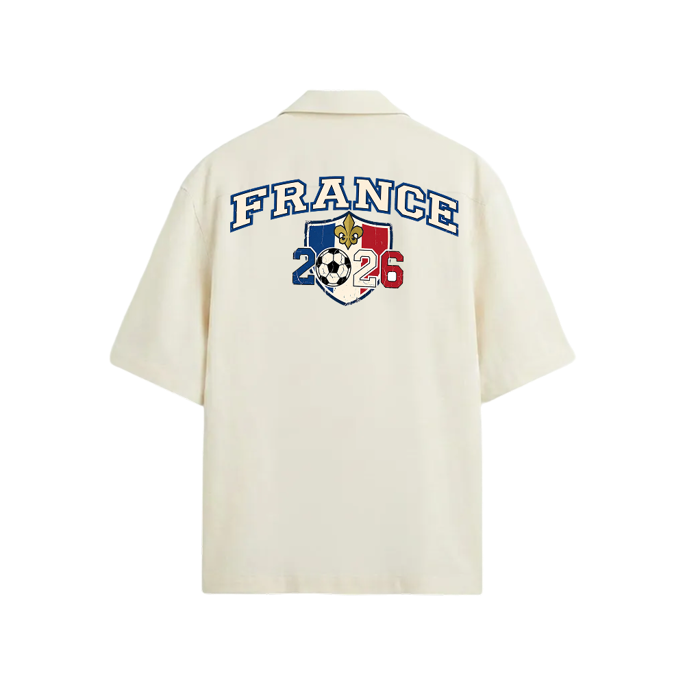 Voyd Les Bleus Legacy White Bowling Shirt