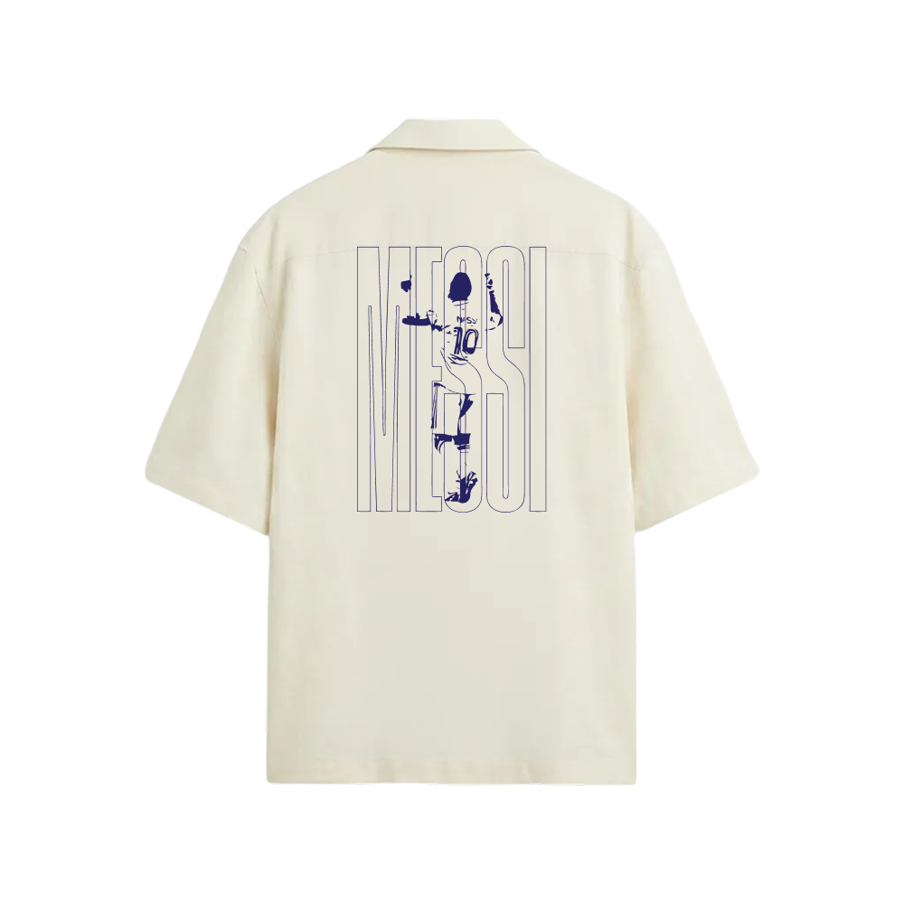 Voyd M10 Statement White Bowling Shirt