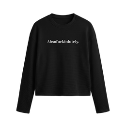 Voyd No Excuses Oversized Waffle T-shirt Black