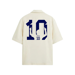 Voyd Number Ten Legacy White Bowling Shirt
