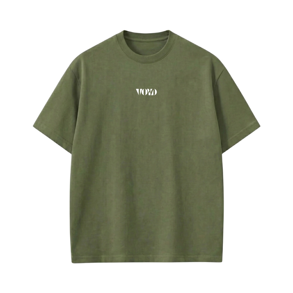 Voyd Raw Heart Code Olive T-shirt