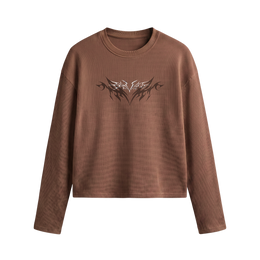 Voyd Shadow Vision Brown Waffle T-shirt
