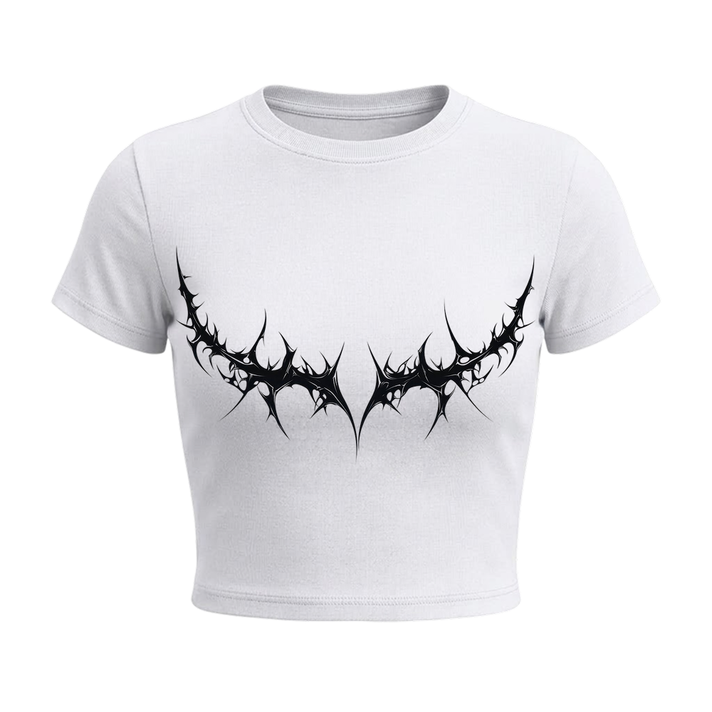 Voyd Silk Venom baby tee White