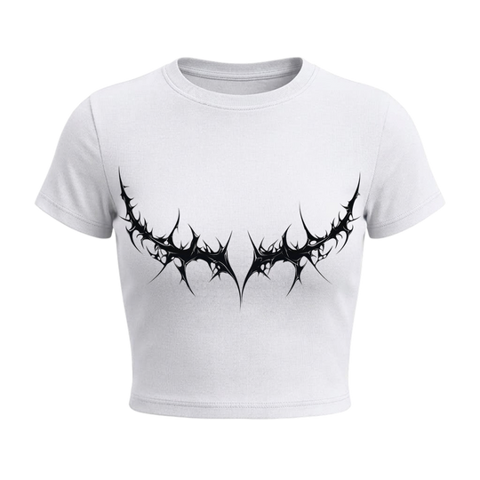 Voyd Silk Venom baby tee White