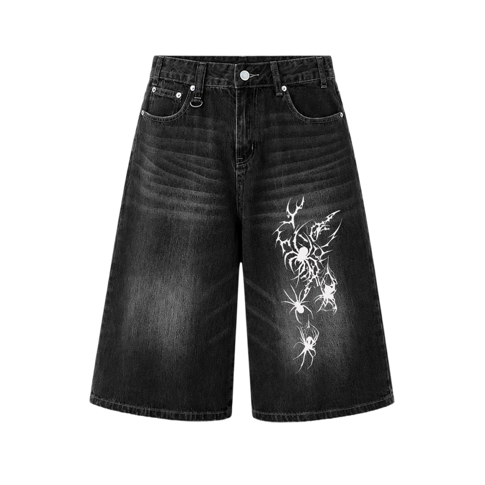 Voyd Spider Cult jorts Black