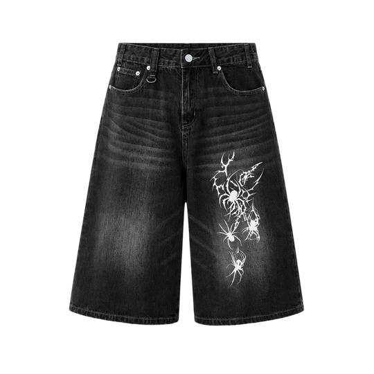 Voyd Spider Cult jorts Black
