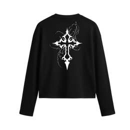 Voyd Stellar Drift Oversized Waffle T-shirt Black