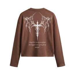 Voyd Stellar Energy Brown Waffle T-shirt