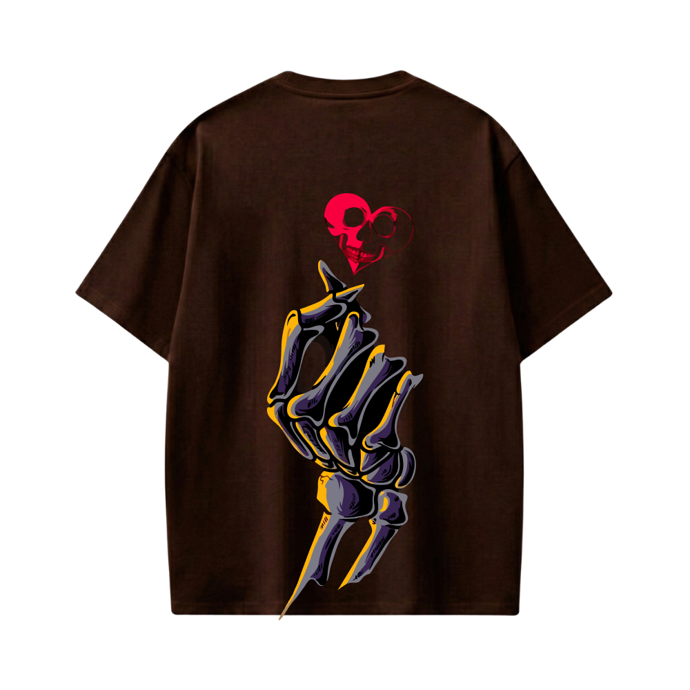 Voyd Still Not Hearless Brown T-shirt