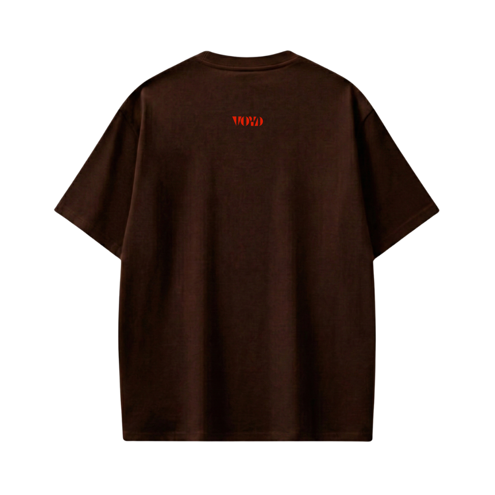 Voyd Stressed Out Brown T-shirt