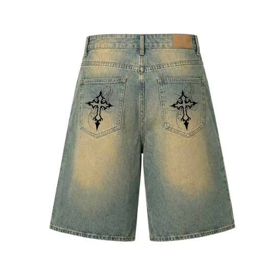 Voyd Venom Jorts dirty wash