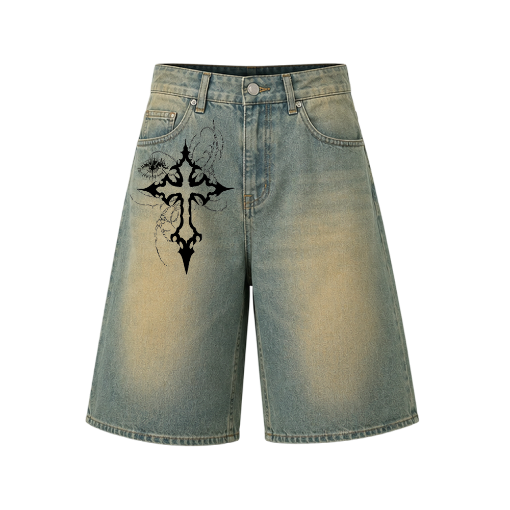 Voyd Venom Jorts dirty wash