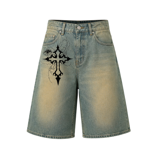 Voyd Venom Jorts dirty wash