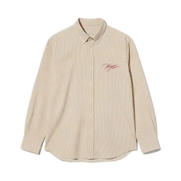 Voyd it's a Beautiful Day Beige Stripe Shirt
