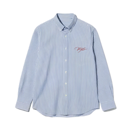 Voyd it's a Beautiful Day Blue Stripe Shirt