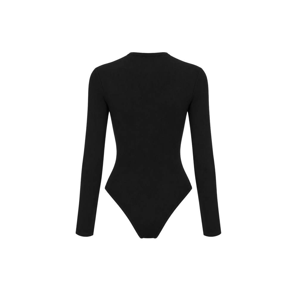 Voyd long-sleeve bodysuit Black.