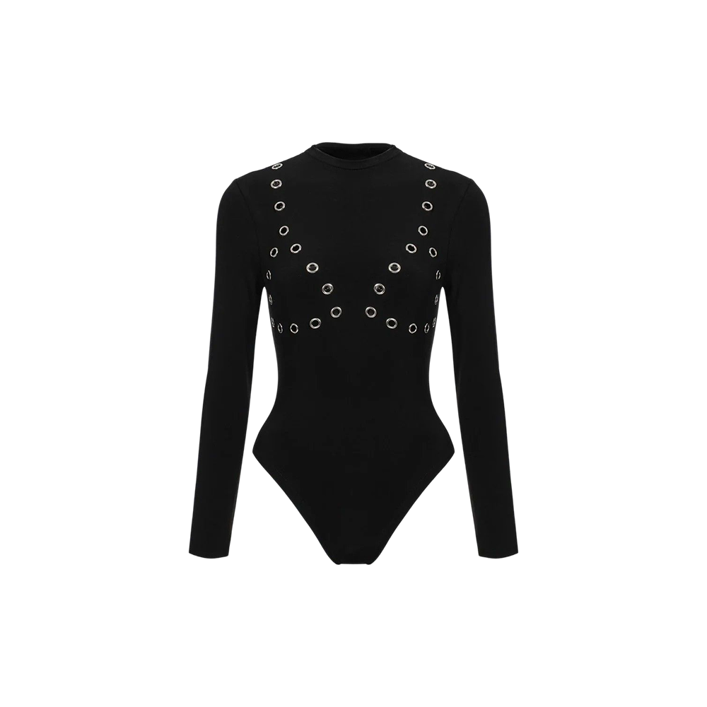 Voyd long-sleeve bodysuit Black.