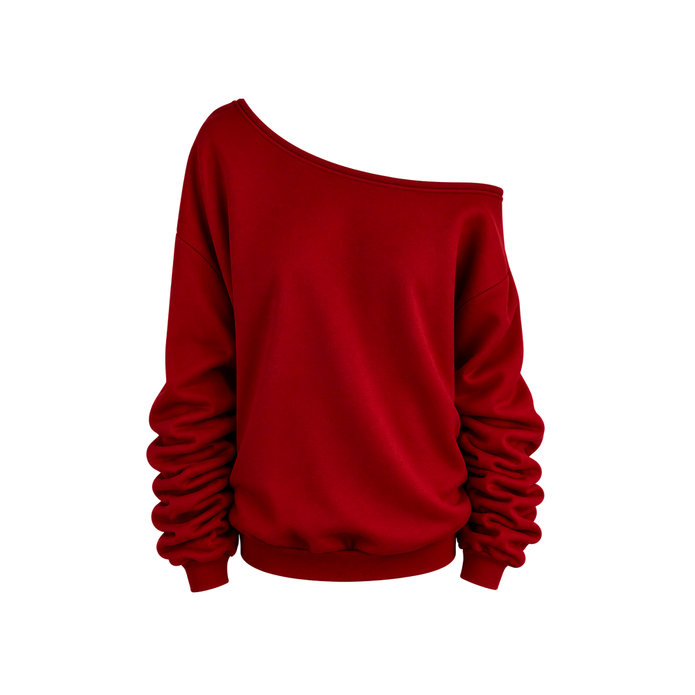Voyd off-shoulder red top