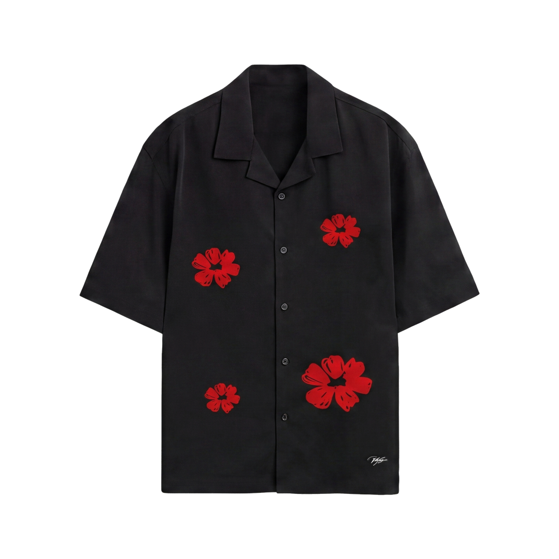 Void Elegy in Red Black Bowling Shirt