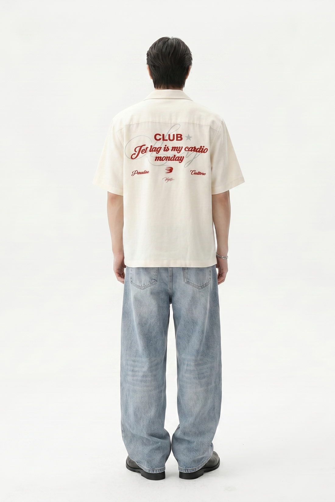 Void Voidwear White Bowling Shirt
