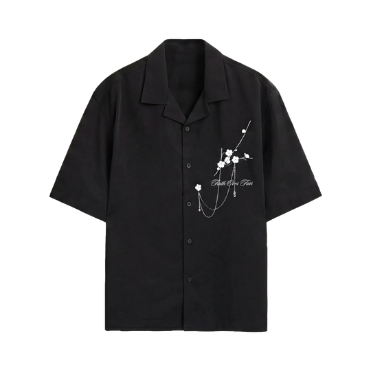 Void Bloom Club Black Bowling Shirt