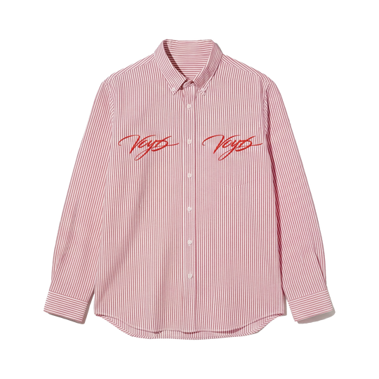 Voyd Divine and Dangerous Pink Stripe Shirt