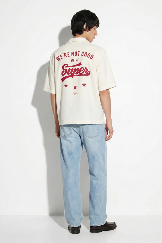 Void Supervoid White Bowling Shirt
