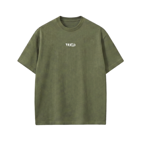 Voyd Raw Heart Code Olive T-shirt