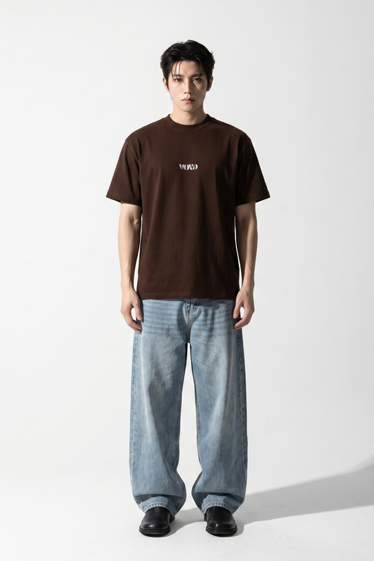 Voyd Skull Syndicate Brown T-shirt