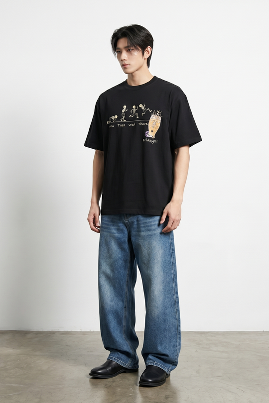 Voyd Skeleton Cheers Black t-shirt