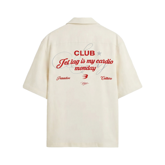 Void Voidwear White Bowling Shirt