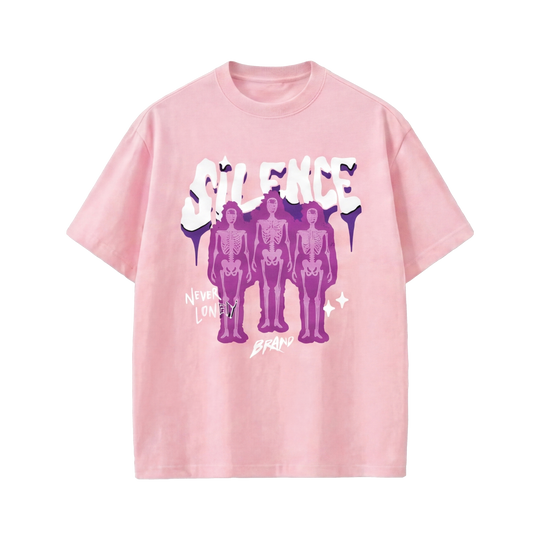 Voyd Cracked Identity Pink T-shirt