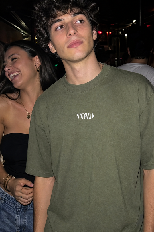 Voyd Raw Heart Code Olive T-shirt