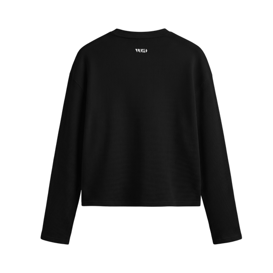 Voyd Silent Flex Oversized Waffle T-shirt Black