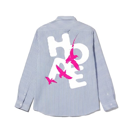 Voyd Hope In Motion Blue Stripe Shirt