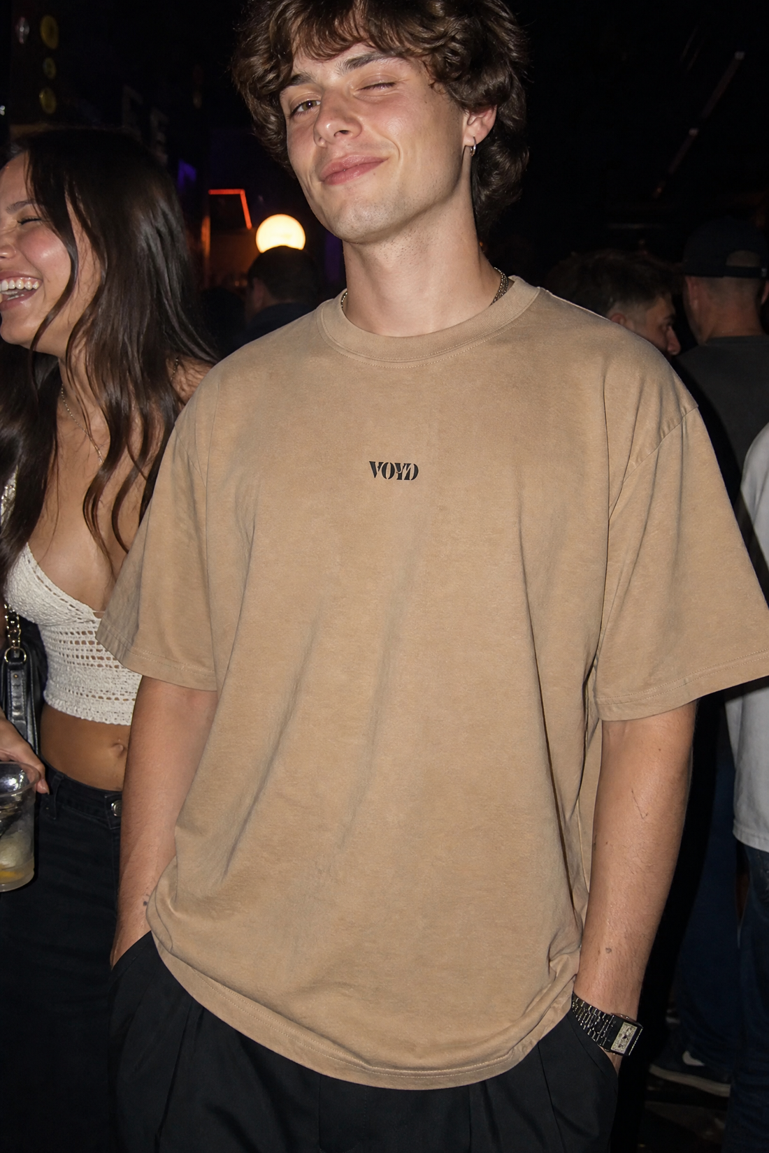 Voyd Skinny Bitch Beige T-shirt