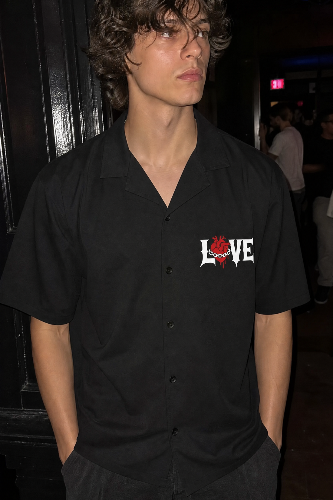 Void Static Dreams Black Bowling Shirt