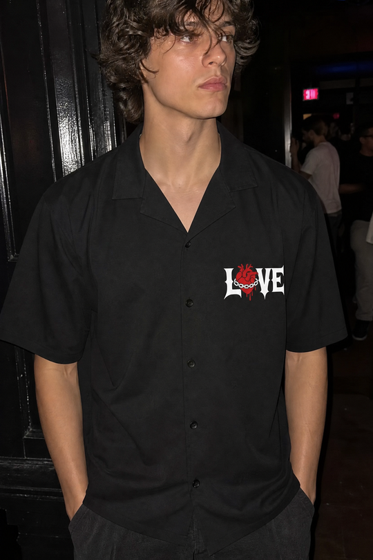 Void Static Dreams Black Bowling Shirt