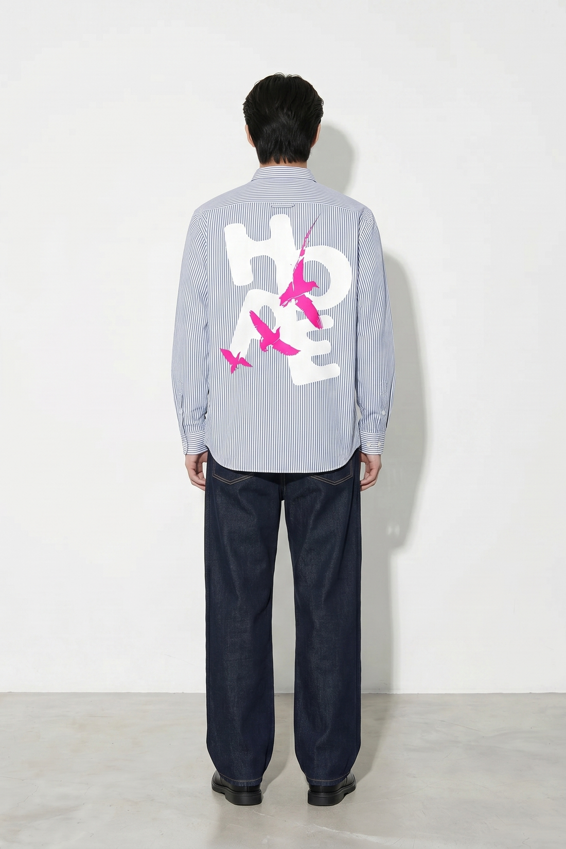 Voyd Hope In Motion Blue Stripe Shirt