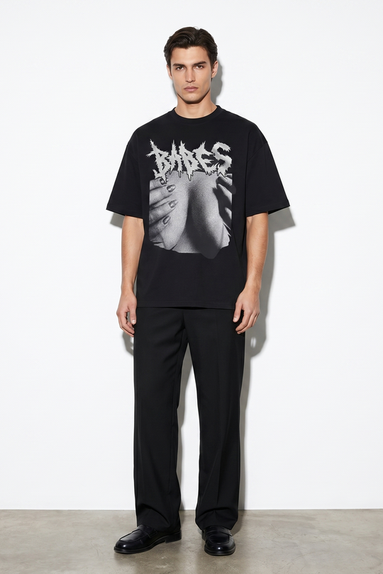 Voyd Love in Pieces Black T-shirt