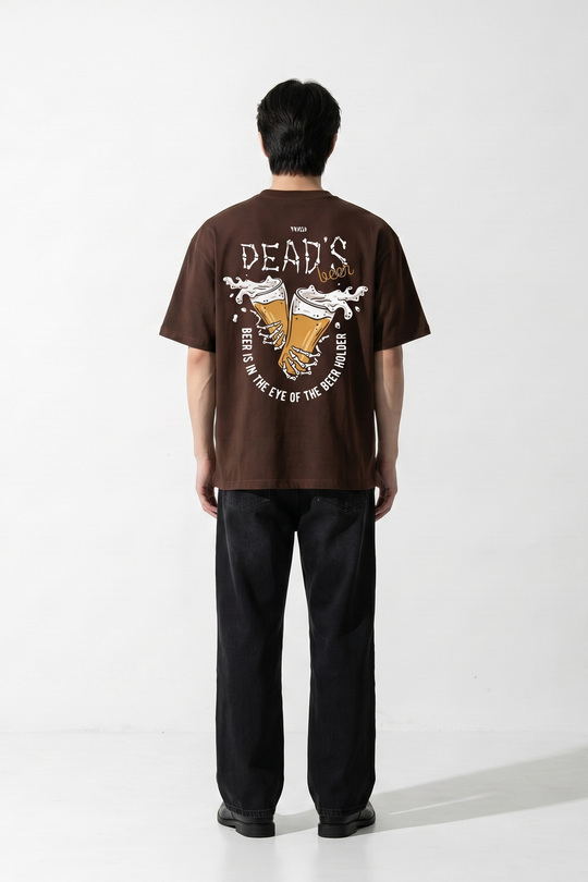 Voyd Dead But Vibing Brown t-shirt