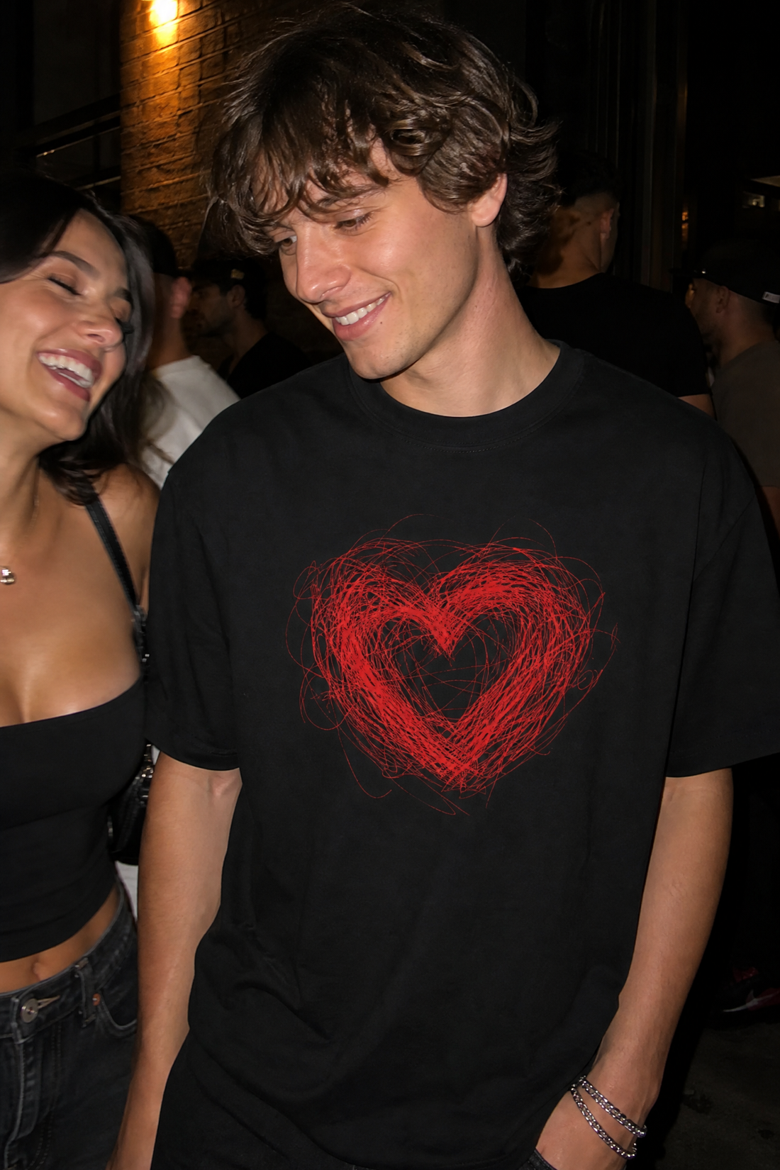 Voyd Heart in Static Black T-shirt