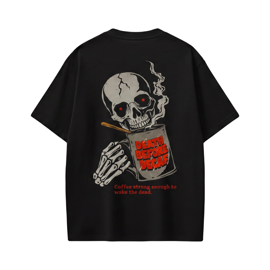 Voyd Death Before Decafe Black T-shirt