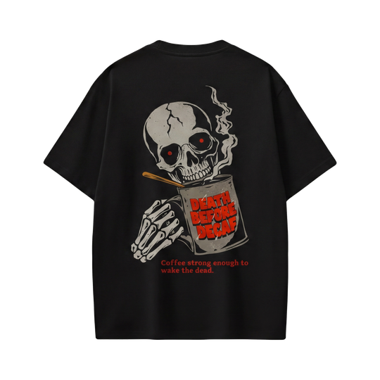 Voyd Death Before Decaf Black T-shirt